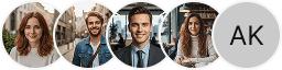 Molteplici avatar di profili di investitori nel blocco di recensioni di trading su Picco Investione